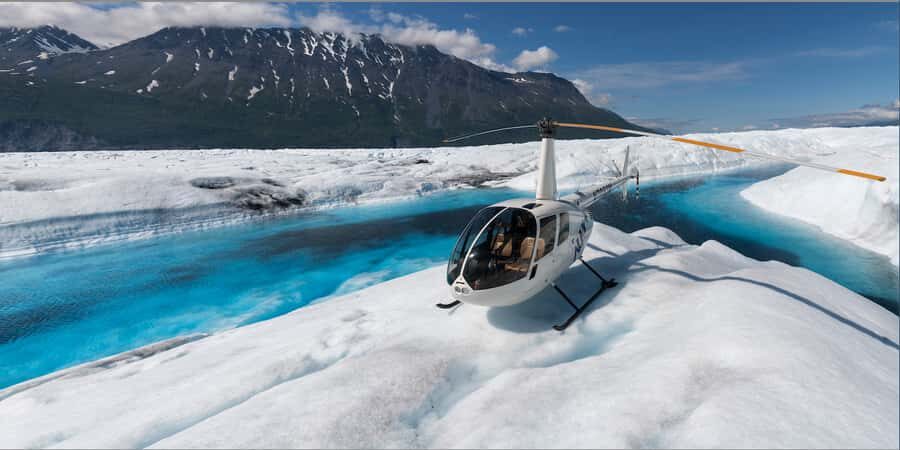 Anchorage: Knik Glacier Helicopter Tour with Landing - From Anchorage to Alaska Glacier Lodge: the scenic setup