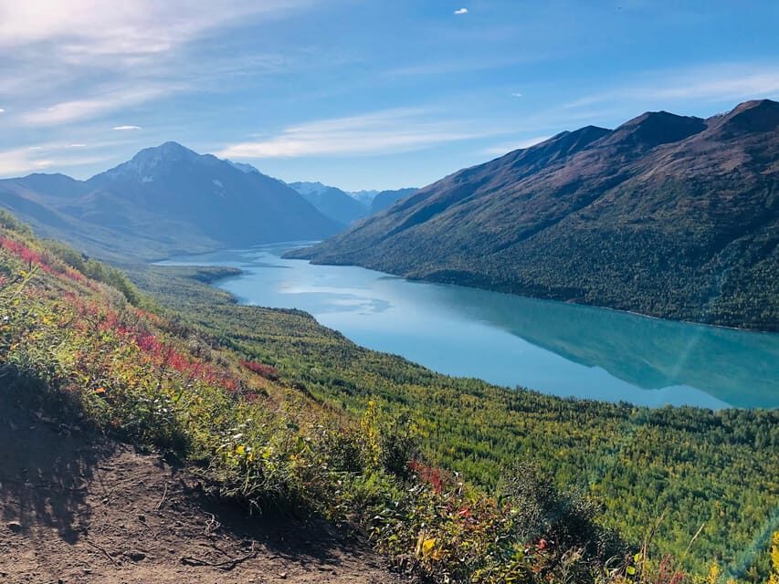 Beautiful nature around Anchorage Waterfall, Lake, Mountains - The Walk Itself: Waterfall, Mountains, Marsh, and the Best View of Anchorage